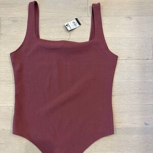 NWT Express Women's Square Neck Bodysuit Tank in Small